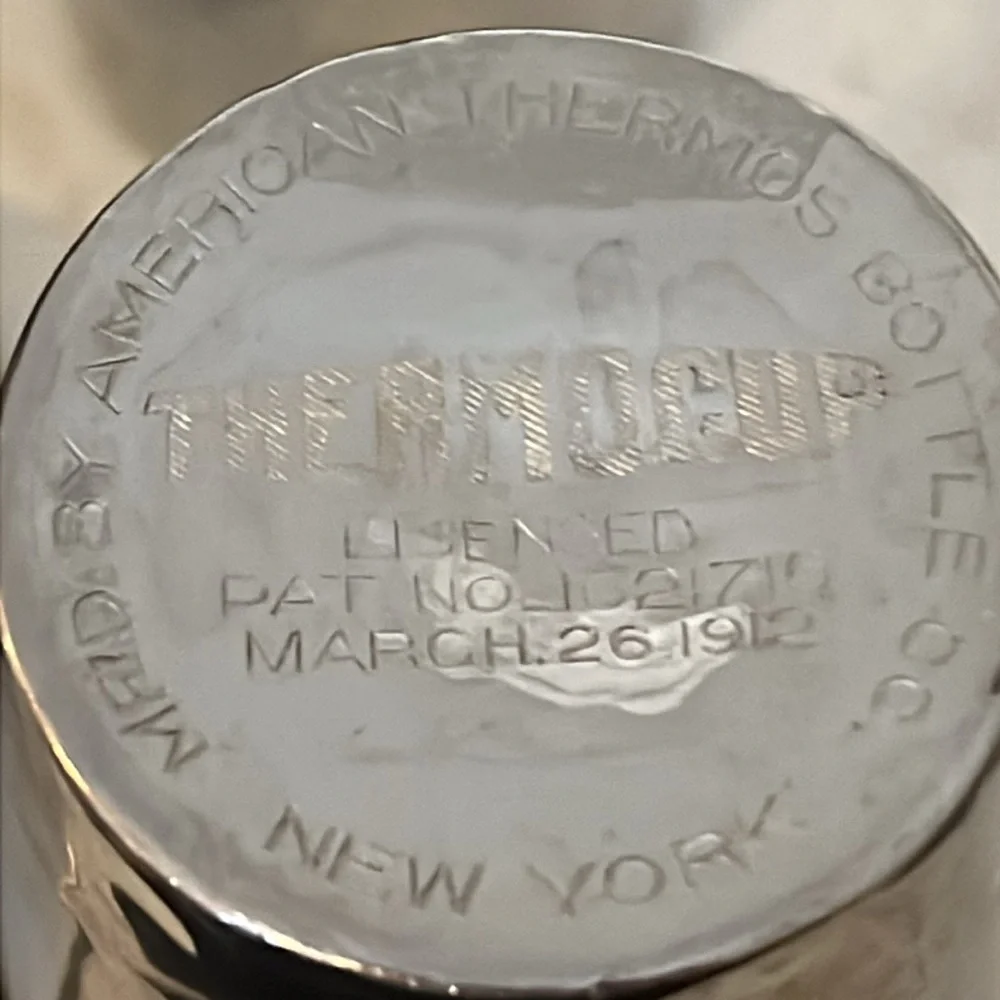 1912 Antique American Thermos Co. Thermocup set of 6 cups New York